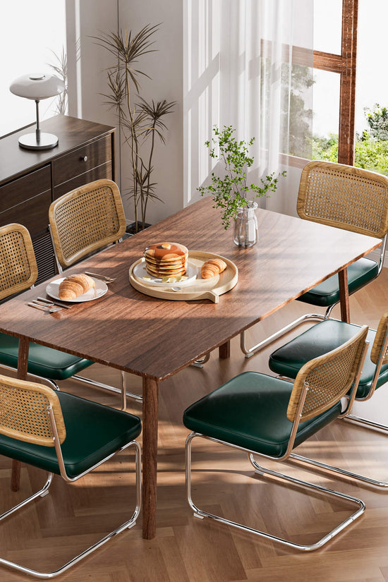 Natural Rattan Dining Chairs Set of 2