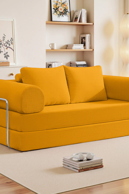 6-in-1 Combination Sponge Floor Sofa with Two Big Pillows