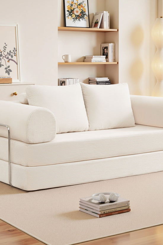 6-in-1 Combination Sponge Floor Sofa with Two Big Pillows