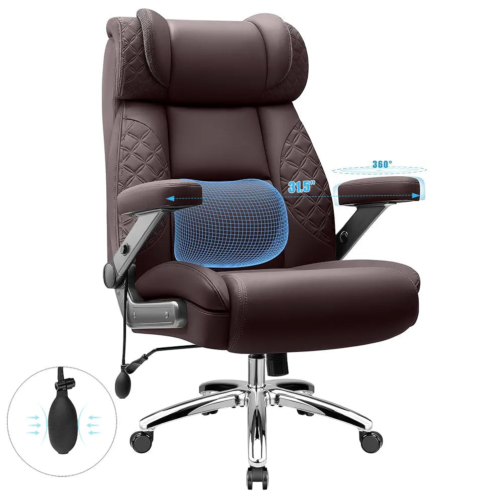 Big and Tall Leather Executive Back Support Office Chair