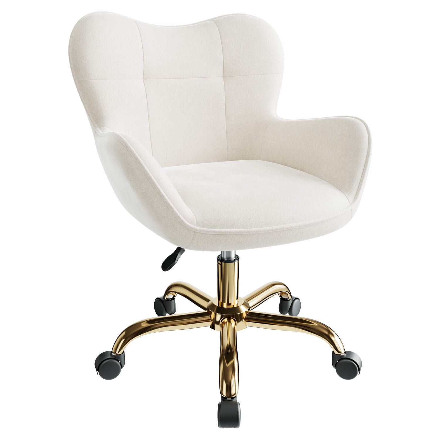 Adjustable Swivel Desk Chair with Wheel Base