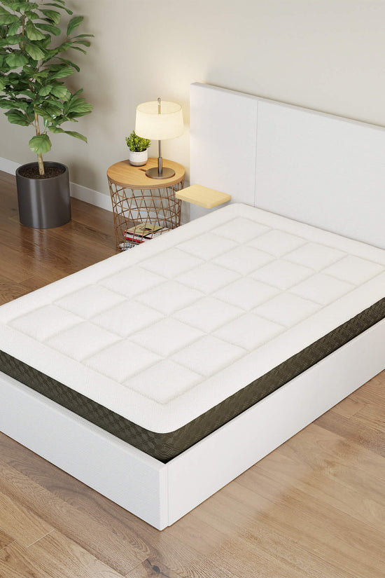 ModuNest Solid Wood Bed with Built-in Side Tables