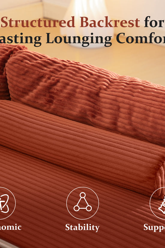 6-in-1 Combination Sponge Floor Sofa with Two Big Pillows