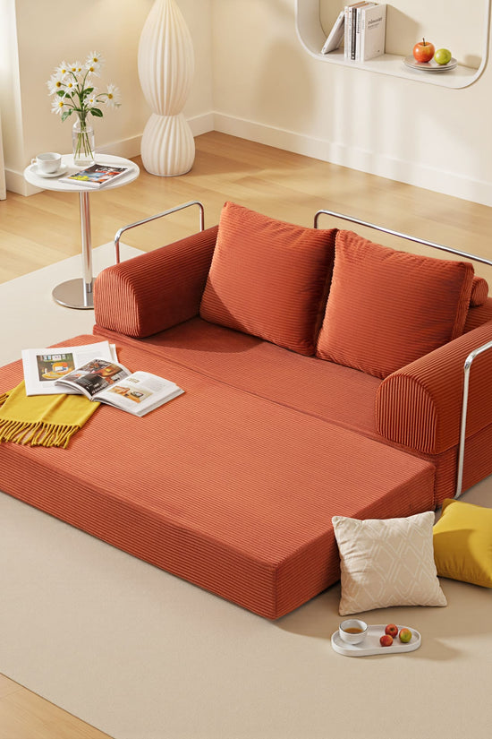 6-in-1 Combination Sponge Floor Sofa with Two Big Pillows