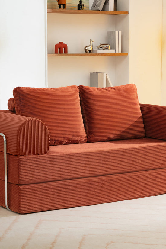 6-in-1 Combination Sponge Floor Sofa with Two Big Pillows