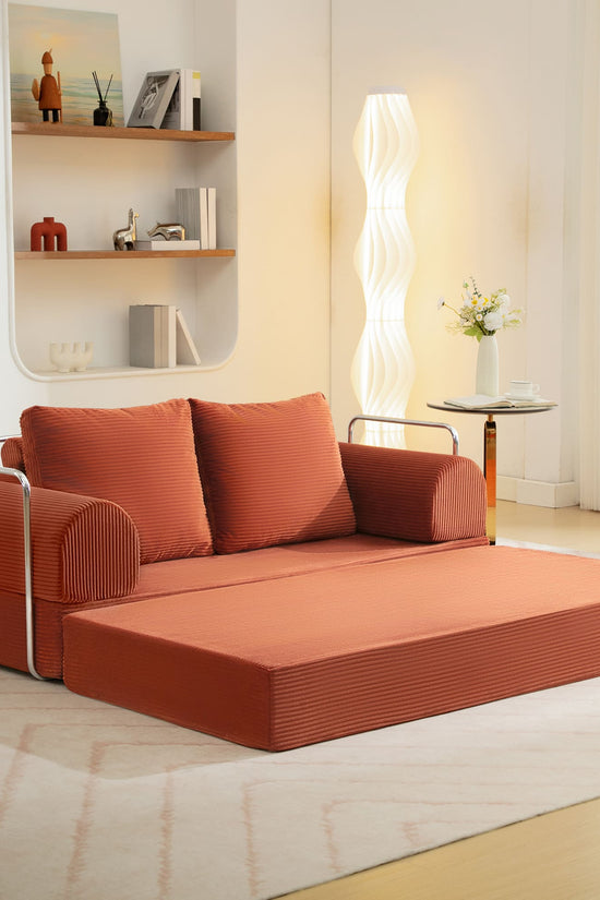 6-in-1 Combination Sponge Floor Sofa with Two Big Pillows