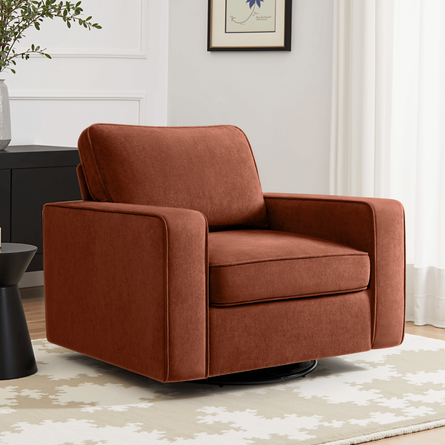 Modern Swivel Rotating Barrel Sofa Chair